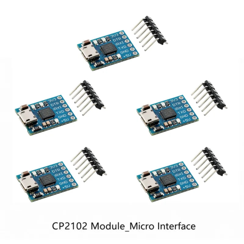 5pcs CP2102 USB to Serial UART Downloader Flasher Board USB to TTL Module USB Interface