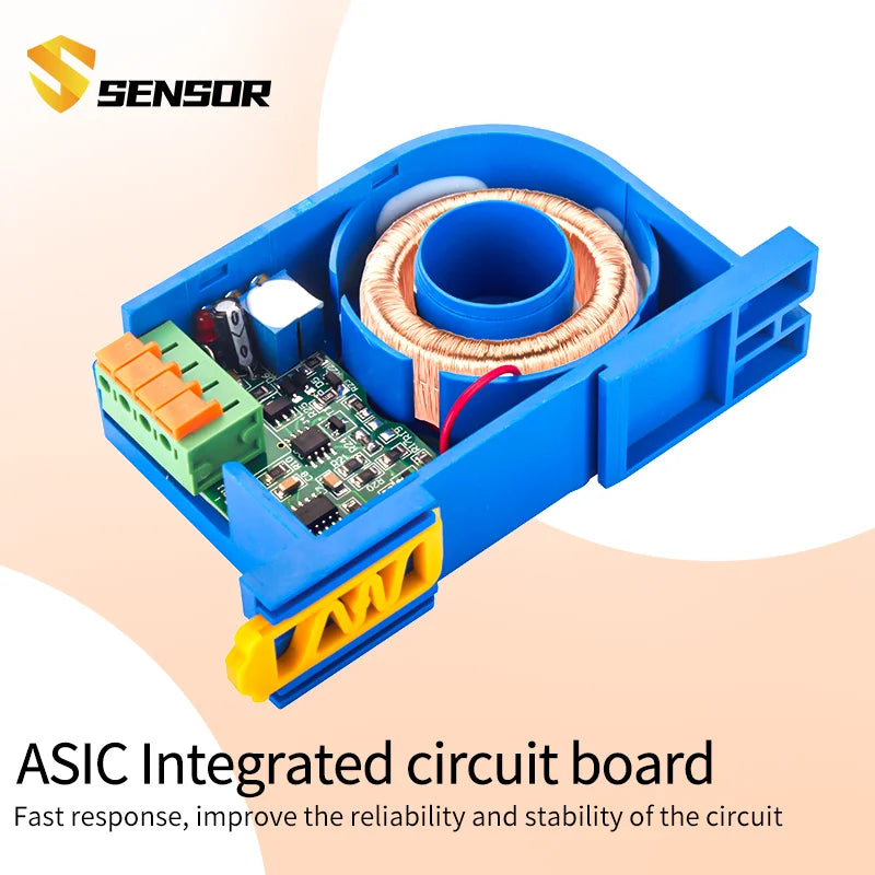 AC/DC Current Transmitter 0-600A Current Transmitter 4-20ma 0-10V RS485 22mm DC Current Transmitter AC Current Sensor Transducer