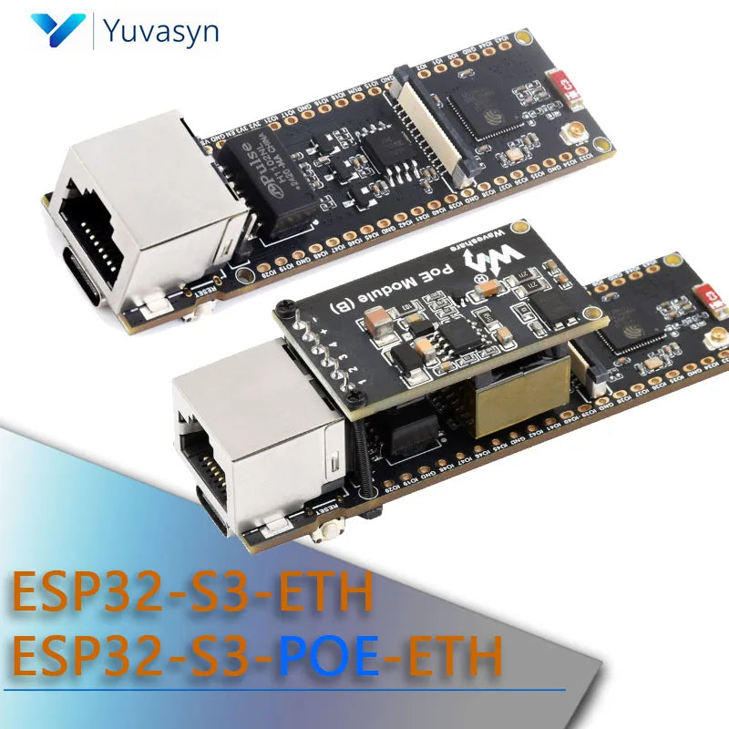 ESP32-S3-ETH /ESP32-S3-POE-ETH Ethernet Development Board ESP32 S3 ETH10/100Mbps PoE module OV5640 CAM built-in Type-C interface