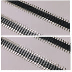 100pcs 2.54mm Pin Header 1X40P L11.4/15/17/19/21/23/25/30/35/40/50mm Straight Board Spacer Single Row Double Plastic Male