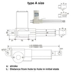 Electric Linear Actuator 24V With Hall Sensor 4PCS SYNC Control KIT MAX 8000N 100MM 200MM 300mm  500mm 1000mm Stroke