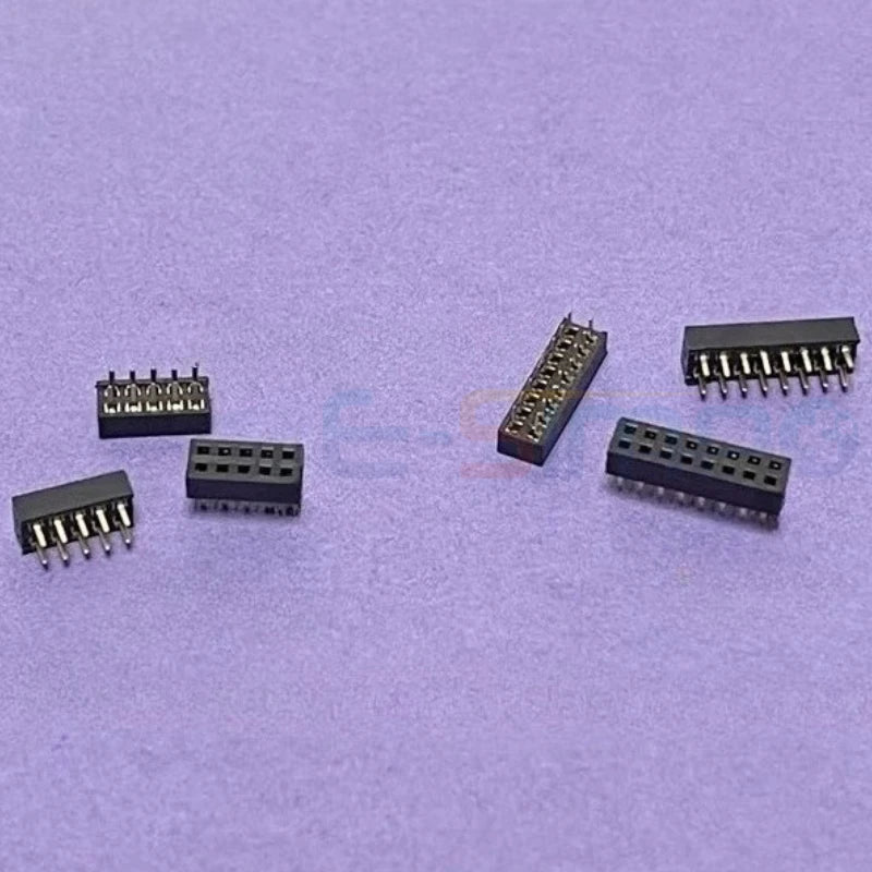 20pcs 1.27mm Low Short Profile Double Row DIP PH1.0mm Male Female Header PH2.0 2x4/5/6/7/8/10/12/32/50P Thin PCB SOIC Pin Header