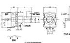 1-100PCS EC11 Rotary Encoder Switch 20 Positions 360 Degree 5Pin Push Button Shaft Length 15mm Plum Bossom Half Shaft
