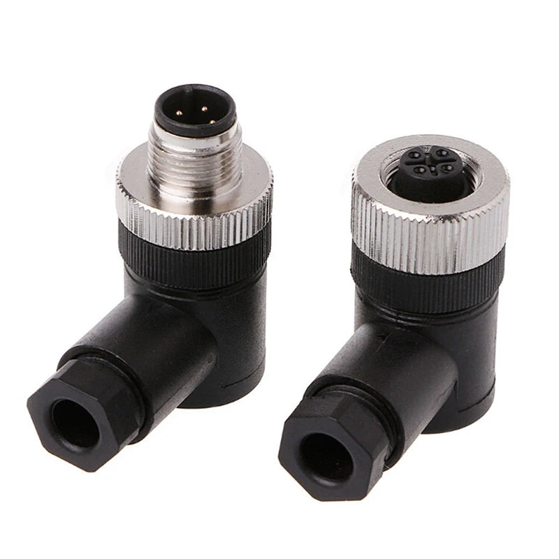 New 1PCS 3/4/5 Pin  M12 Sensor Connector Waterproof Plug Aviation Plug M12 Connector Male And Female Plug Pin Hole 4 5 8 12 Core