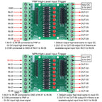 8 Channel Optocoupler Isolation Module Signal Voltage Converter PNP NPN Low High Level Output AC 110V 220V DC 3.3V 5V 12V 24V