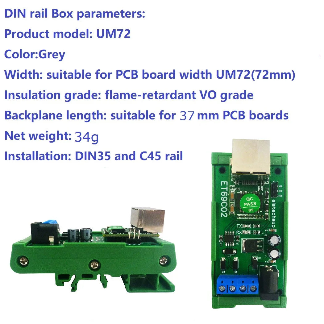 Serial Port Server Module RS485 to Ethernet Network TCP/IP Converter UDP TCP Client Server Modbus Master Slave