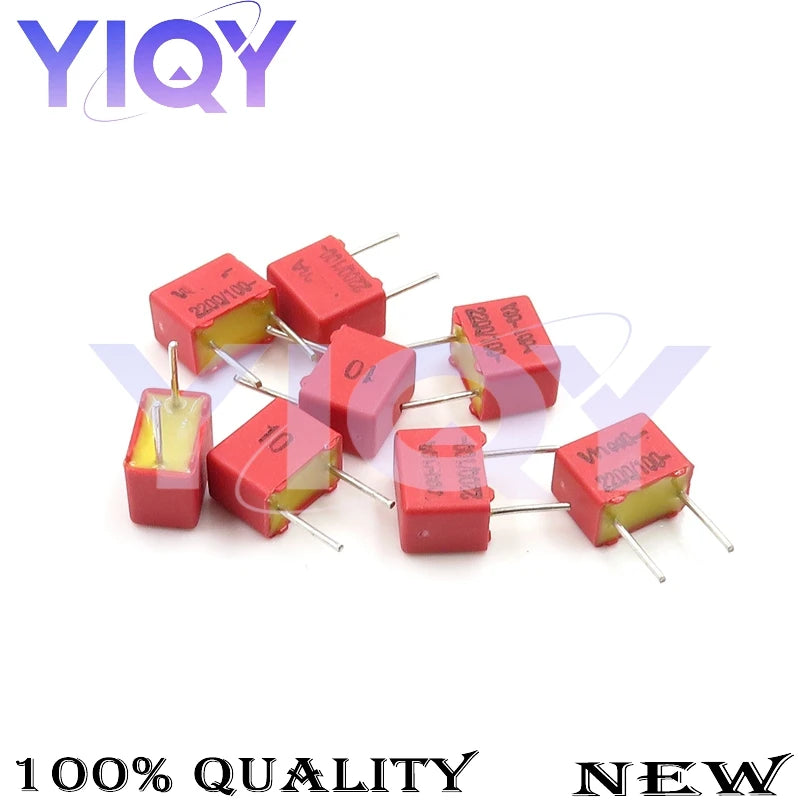 10PCS WIMA Capacitor 63V 100V 100PF 1000PF 1NF 100NF 0.1UF 680PF 4700PF 1UF 2.2UF 4.7UF 0.01UF 0.33UF 3.3UF Red square capacitor