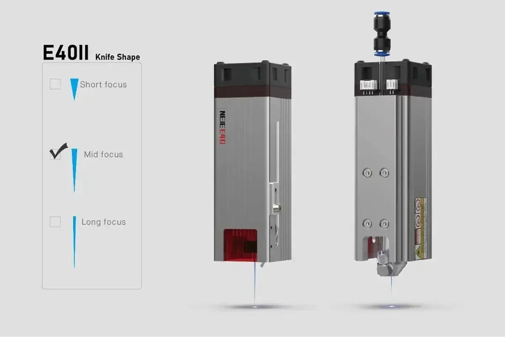 40W80W NEJE A40640 E40 Laser Module Diode High Power 450nm, Air-Assisted Nozzle for CNC Woodworking Engraver & Cutting Tools
