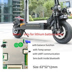 JBD Smart BMS 7-14S 24V 36V 48V 60V FOR Li-ion Lifepo4 LTO Battery with BT APP UART Balance Function PCB Board 20A 30A 40A 50A