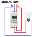 EARU DC AC 220V 12V THC15A 30A Electronic Weekly 7 Days Programmable LCD Digital Timer Switch Relay Control Din Rail 1NO1NC 1NO