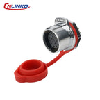 CNLINKO M24 Industrial Power & Signal Connector 2-24 Pin 25A 500V Waterproof IP68 Semi-Metal Solder Type Single-Hole Mount