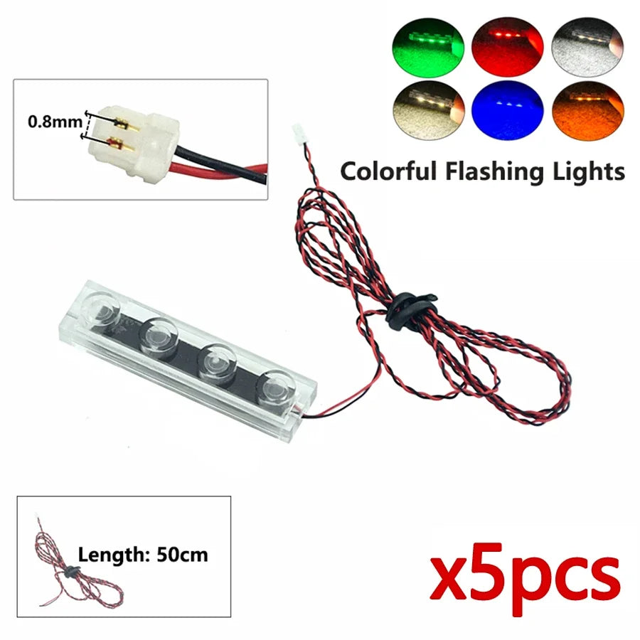 DIY 0.8mm Pin 1x1 1x2 1x4 Length 50cm SMD LED 2835  Remote Control Building Block Flash Lamp City Street Light Bricks