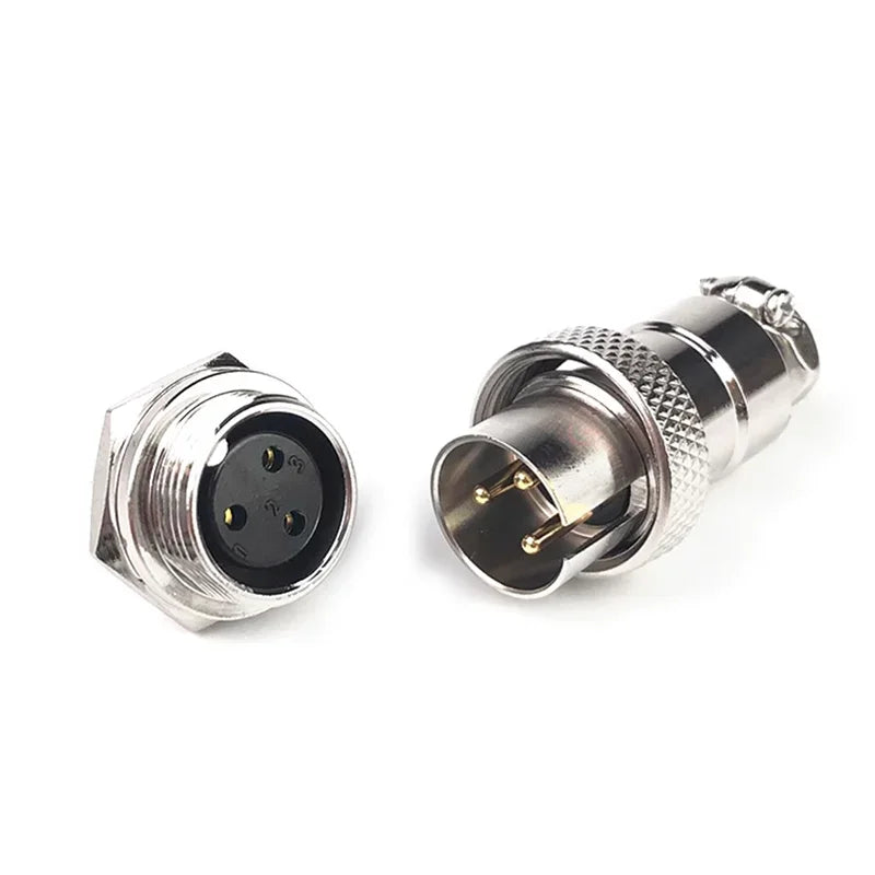 DF16 Reverse-mounting Aviation Plug GX16 2-8pin Soldering Connector M16F AB Rebel Signal Socket M16F 300/500V Male Female Set