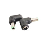 1/2/5P Right Angle DC 5.5 X 2.1mm Female Jack to 3.5x1.35 4.0x1.7 4.8x1.7 5.5x2.1 5.5x2.5 6.3x3.0 6.0x4.4mm Male DC Connector