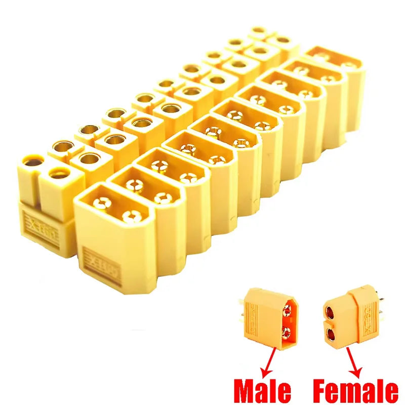 10PCS XT90 XT-90 XT60 XT-60 XT30 XT-30 T Plug Male Female Bullet Connectors Plugs For RC Lipo Battery Quadcopter