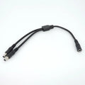10A 18awg 19V 24V 12V 2 Way DC 1 Male to 2 Male Female Splitter Connector Power Supply Adapter Extension Cable 5.5x2.1mm Plug M