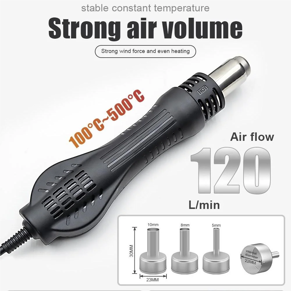 JCD 750W Soldering Station 8586 LCD Digital Display SMD Rework Hot Air Gun Soldering Iron 220V 110V ESD Welding Repair Tools