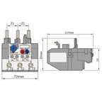 CHNT NR2-93/Z 30-40A 37-50A 48-65A 55-70A 63-80A 80-93A Thermal Protection Overload Relay For CJX2 40A 50A 65A 70A 80A 63A