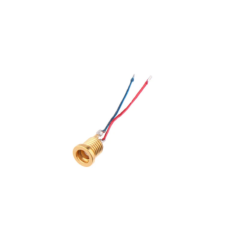 Universal MMCX Female Socket, Pure Copper Gold-Plated Connector with Soldering Wires and Built-in Threaded Nut Holder