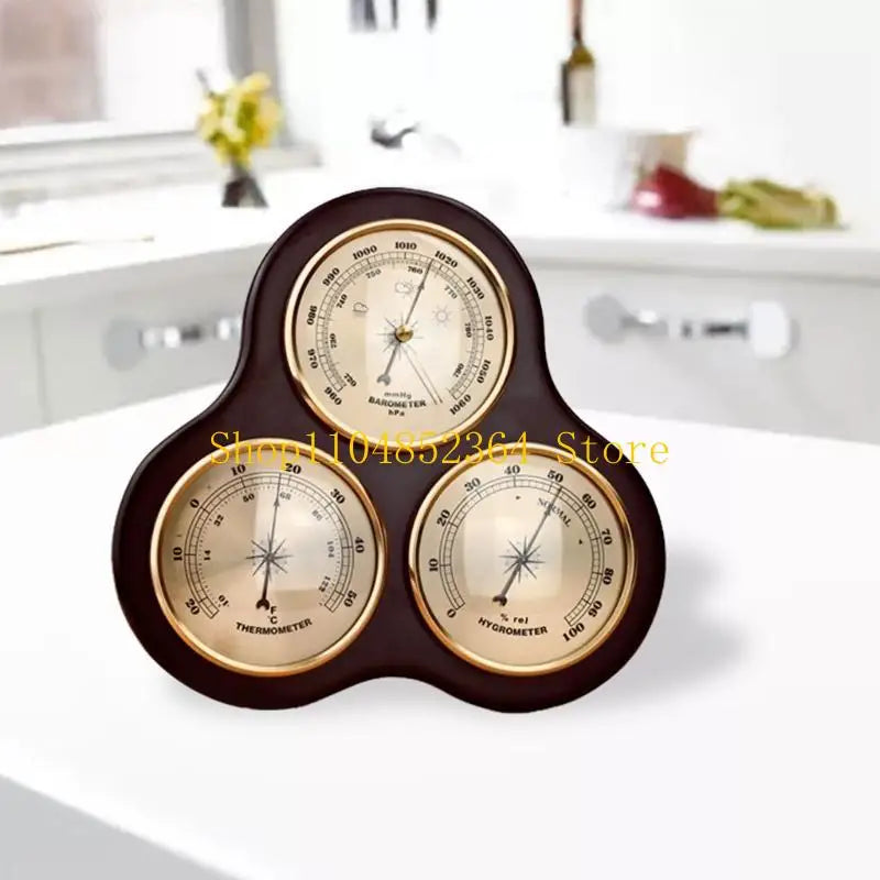 Multifunction Household Barometer Pressure Gauge Weather Station Durable Wall Hanging Atmospheric Thermometer Hygrometer
