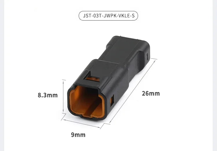 JST 2P 3P 4P 6P 8P 0.6 MM Waterproof Wire Connector Plug Male And Female Socket With Cable JST JWPF Electrical Connectors