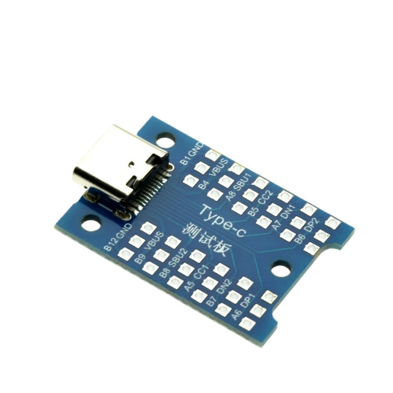 1-10pcs Type-C Breakout Board USB Interface USB Test Charging Board Type-C USB 3.1 Test PCB Board Adapter Connector