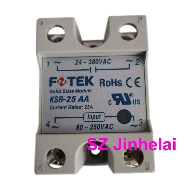 FOTEK KSR-25AA 10AA 40AA 75AA -H 10VA 25VA 40VA 50VA 75VA Authentic Original Single-phase Solid State Relay