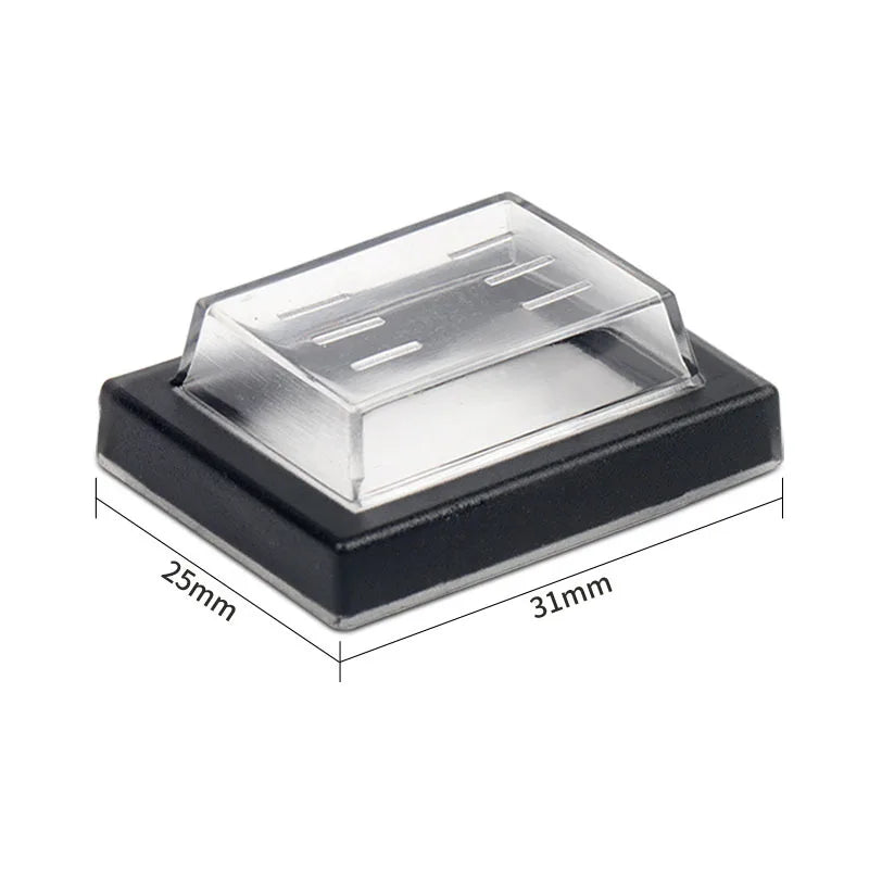 10pcs KCD4 25x31mm Waterproof Cap Protective Cover Case for KCD2 Waterproof Rocker Switch Boat Toggle Push Button Switch 34*29MM