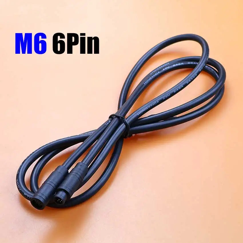 1pcs M6 M8 Waterproof Wire Aviation Plug Connector 2 3 4 5 6 Pin Core Male to Female Electric Butt Adapter Cable Extension Cord