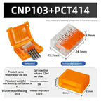 New! 1 Set Waterproof CNP106 IPX8 Mini Gel Wire Connector Junction Box Outdoor Easy Universal Wiring Rainproof Terminal Blocks