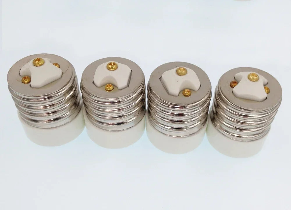 1pc E39/E40 to E26/E27 Light Socket Adapter Mogul to Medium Light Bulb Converter Ceramic CE UL,Install E26/E27 In E39/E40 Socket