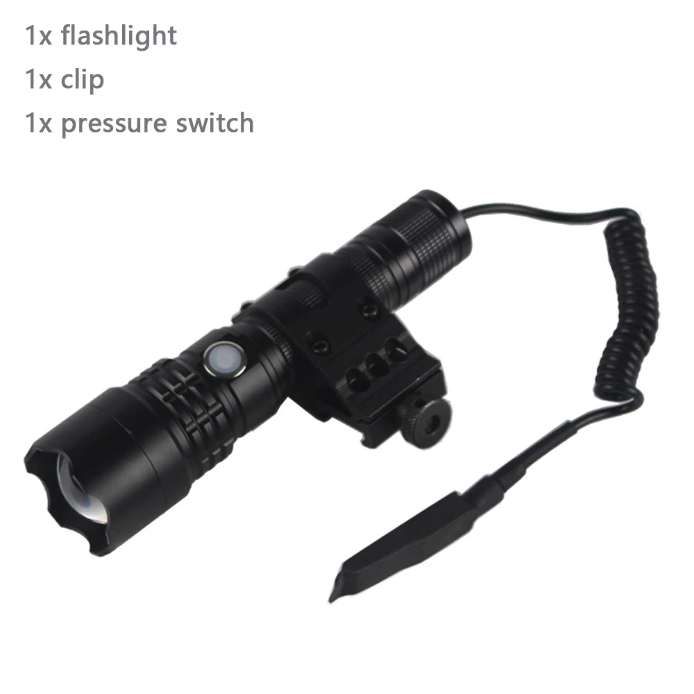IR 850nm/940nm Tactical Infrared Radiation Zoomable LED Flashlight Type-c USB charging Focus Night Vision Hunting Torch