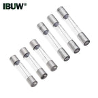 5PCS 5*20mm 5X20mm with 22AWG Wire Cable 250V 5X20MM Glass Fuse Tube Fuse Casing Glass Fuse Holder Screw Type 6x30  6*30mm
