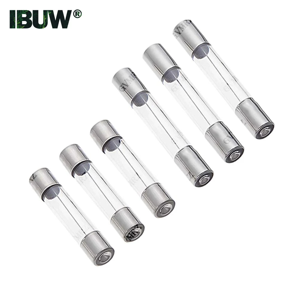5PCS 5*20mm 5X20mm with 22AWG Wire Cable 250V 5X20MM Glass Fuse Tube Fuse Casing Glass Fuse Holder Screw Type 6x30  6*30mm