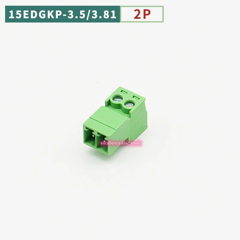 5/10PCS Aerial Butt Welding Type 15EDGRK-3.5mm 3.81mm Plug-in Terminal Block 3.5mm 3.81mm Pitch 2/3/4/5/6/7-12P Female Socket