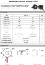 Current Transformer CT QNCT16L 10A 10mA 20A 20mA 30A 30mA 50A 50mA 2000:1 10A 5mA 20A 10mA 100A Micro Current Transducer Sensor