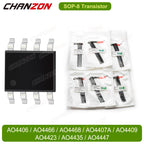 Original Sop-8 N/P Channel Ao4406 Ao4466 Ao4468 Ao4407A Ao4409 Ao4423 Ao4435 Ao4447 8 Pin Mosfet Transistor Integrated Circuit