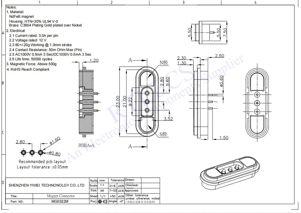 RTLECS Magnetic Connector RC Car Drone JST JR 24V 3A DC Power Battery Charger SM Led Strip Blind Connect USB Cable 2/3/4 Pin