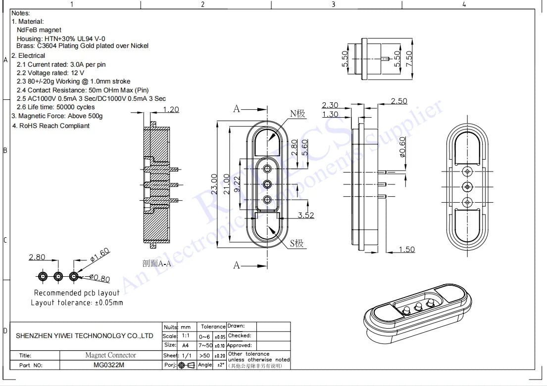 RTLECS Magnetic Connector RC Car Drone JST JR 24V 3A DC Power Battery Charger SM Led Strip Blind Connect USB Cable 2/3/4 Pin