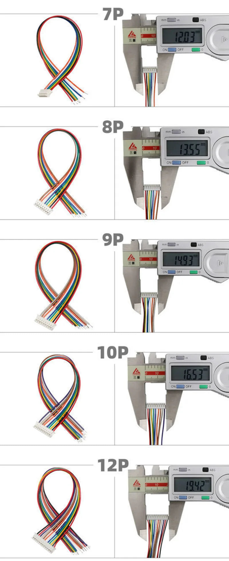 10PCS 1.0 1.25 1.5 2.0 2.54 SH/JST/ZH/PH/XH 1.0MM 1.25MM 1.5MM 2.0MM  2.54MM 2PIN/3/4/5/6/7/10P Female Plug Connector With Wire