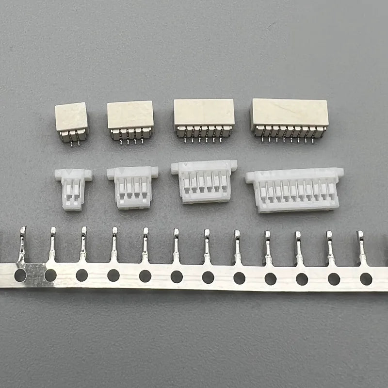 10 set JST SH1.0 Connector 1.0mm Pitch SMT Vertical/Horizontal Socket+Housing+Terminals 2P 3P 4P 5P 6P 7P 8P 9P 10P 11P 12P