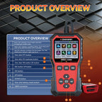 2026 KONNWEi KW340 Car CAN OBD2 EOBD Diagnostic Tool Engine Battery Test Read Fault Code Clear Real-Time Data O2 Inspection Tool