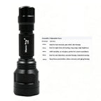 Zoom C8s Red Light 10w 810nm 850nm 940nm 980nm 1064nm Infrared LED Flashlight night Vision IR Therapy Torch for Hunting/Medical