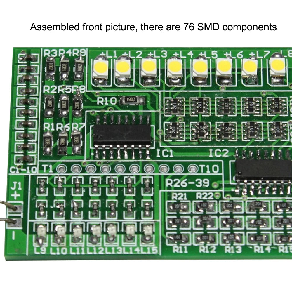 SMD SMT Soldering Practice Kit CD4060 74HC138 Led DIY Welding Skills Training Board Led Transistor Set