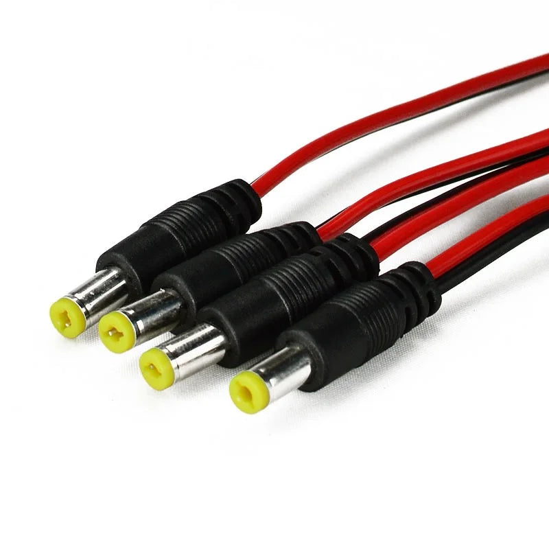 12V DC Connector 5.5x2.1mm Male Female Plug 12V DC Power Pigtail Cable Jack for CCTV Camera Connector Tail Extension 24V DC Wire
