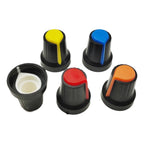 25PCS WH148 Potentiometer Knob Cap 15X17mm 6mm Shaft Hole AG2 for Encoder, Electric Guitar Speaker Mixing Board