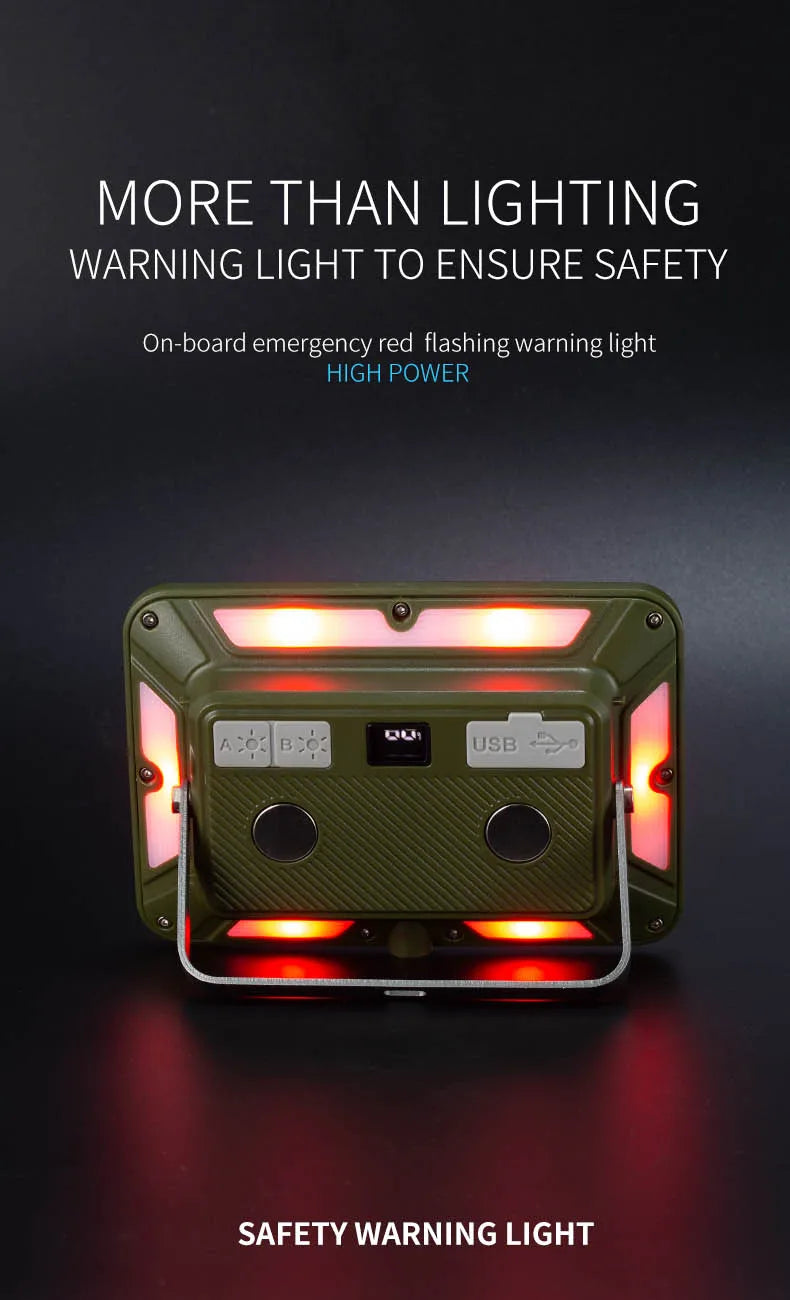 Outdoor Camping Light Super Bright Camping Floodlight Magnetic Rechargeable Led Work Light