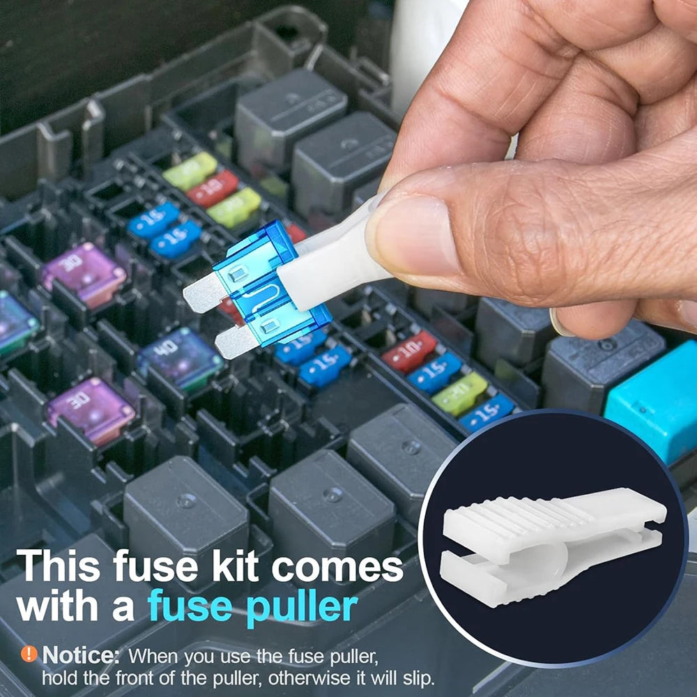 360pcs Of Blade Fuse Assortment Kit,160 Mini Blade Fuses + 90 Standard  Fuses + 50 Micro Fuse + 60 Micro2 Fuses (2A -40A)