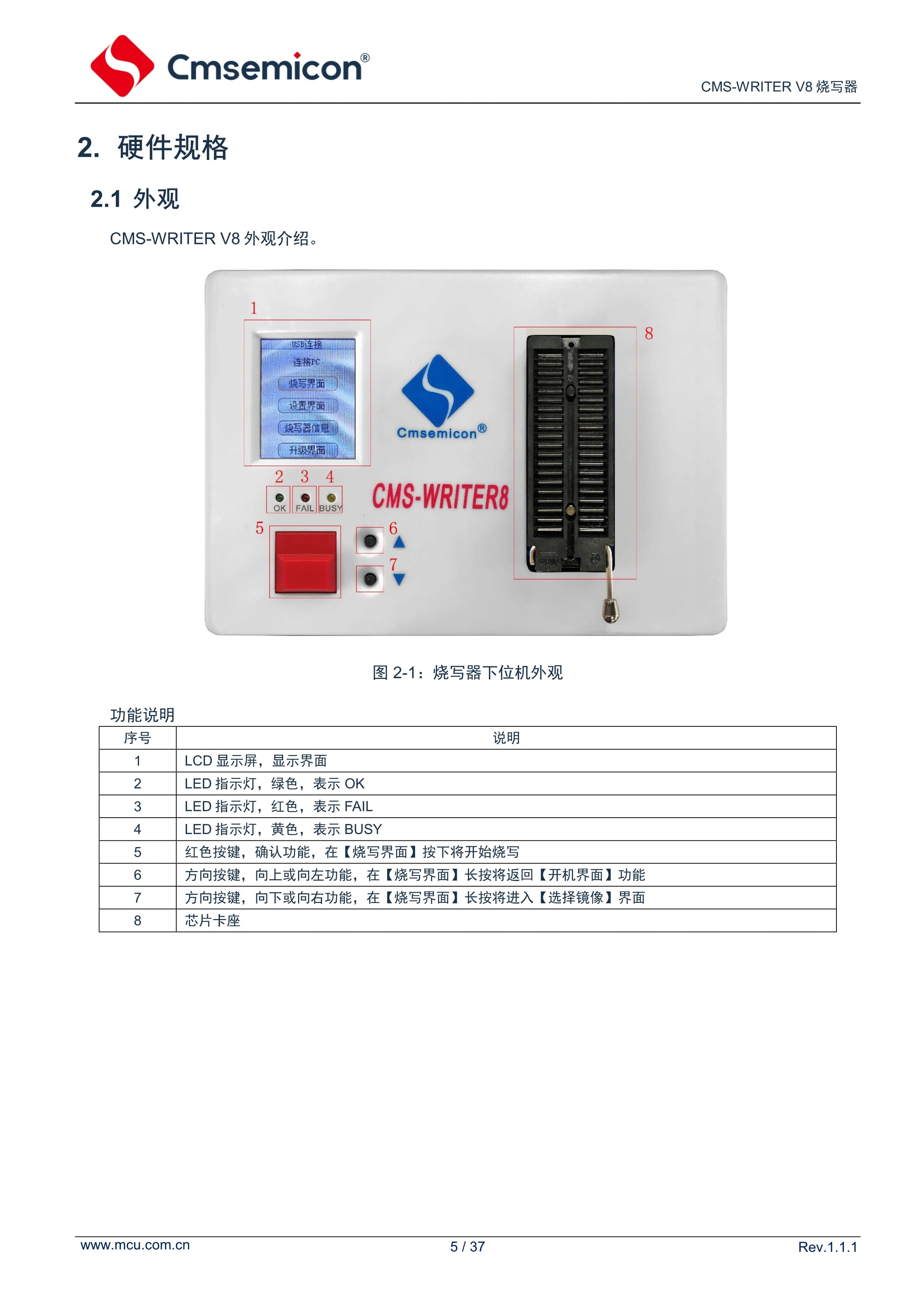 Original CMS-WRITER V8 medium micro 8051/A-R-M full series microcontroller offline burner