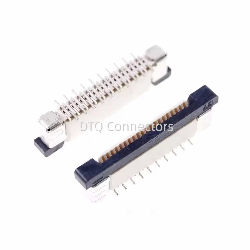 10Pcs FPC FFC Connector Socket Pitch 0.5mm 1.0mm 4/6/8/10/12/14 16/20/24/30/34/40/50/60 Pin Vertical Type Misalignment Pins Flat